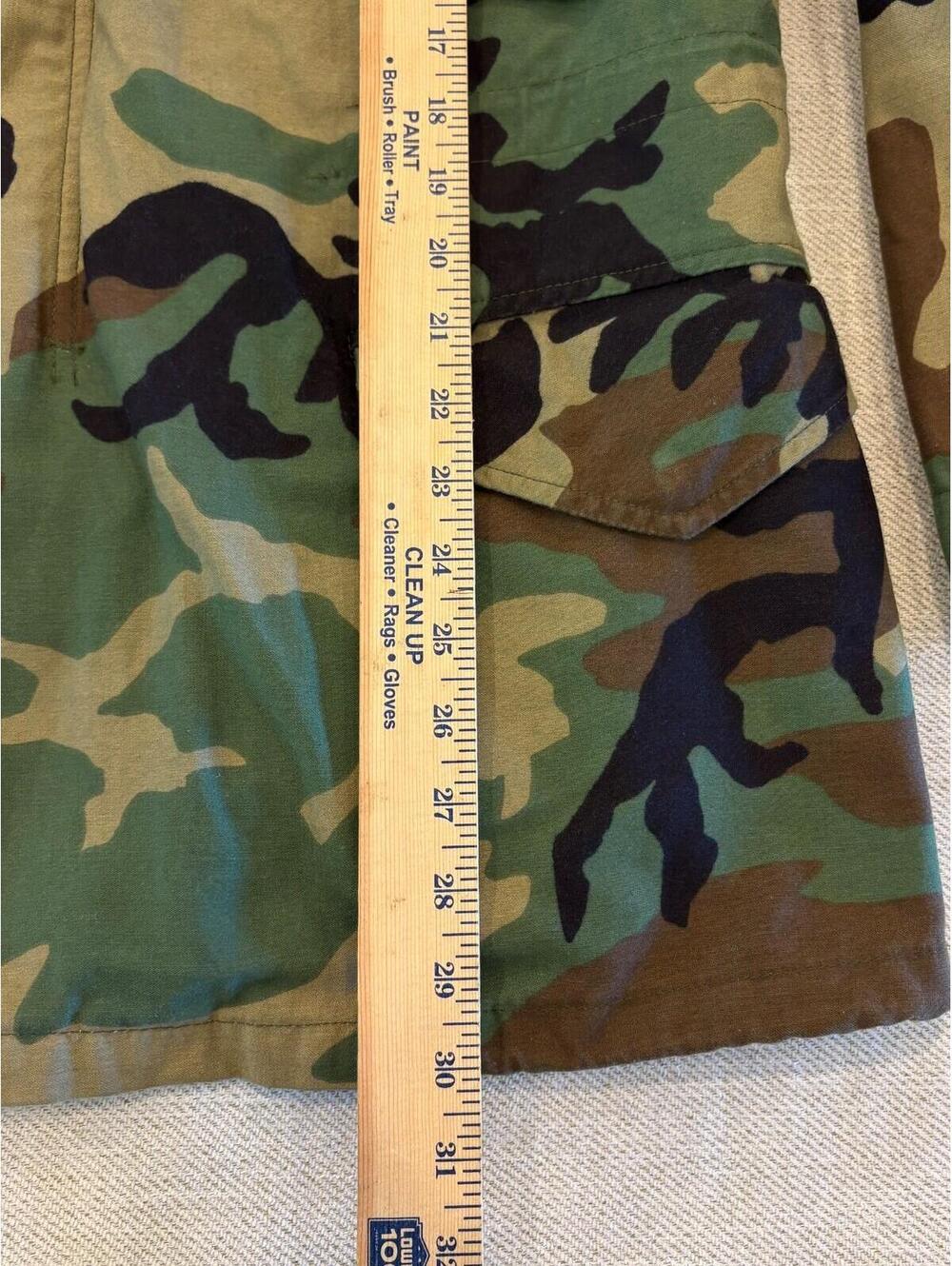 Vtg 1999 M-65 Field Jacket US Military Woodland Camo Large Regular Golden Mfg Co - Picture 3 of 12